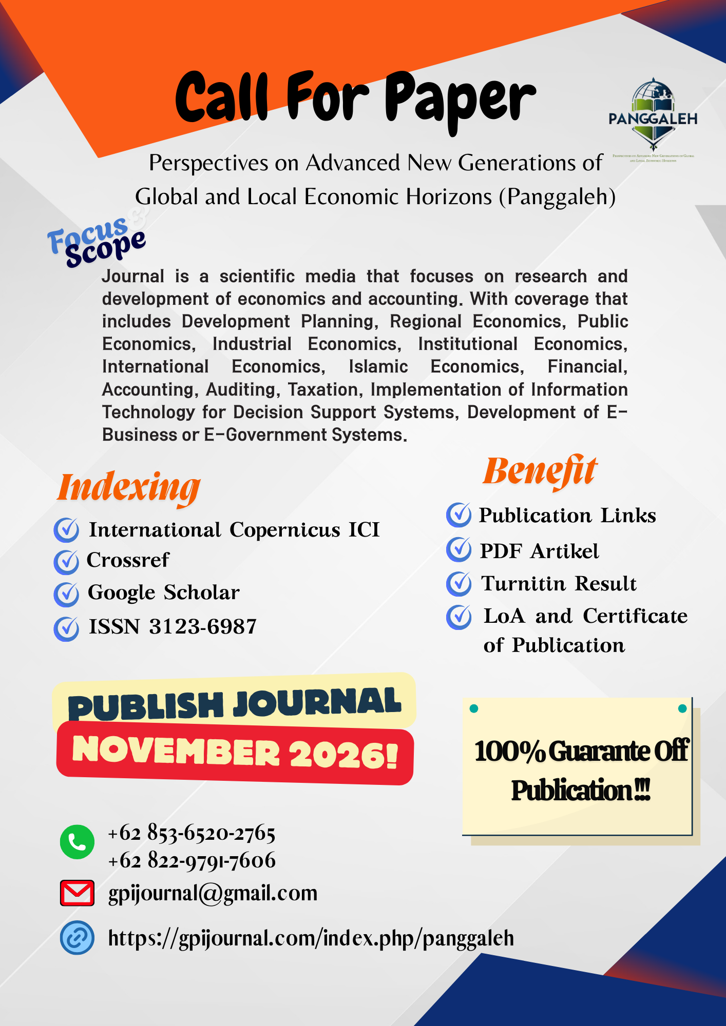 					View Vol. 2 No. 3 (2026): CALL FOR PAPER INTERNATIONAL JOURNAL, November, 2026
				